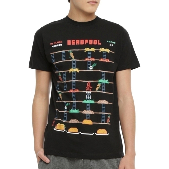 MARVEL Retro Style XXL Deadpool T Shirt Cotton - Picture 1 of 5